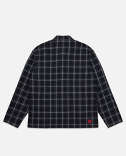 Chinese Checked Jacquard Shirt (Navy)