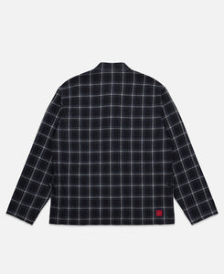 Chinese Checked Jacquard Shirt (Navy)