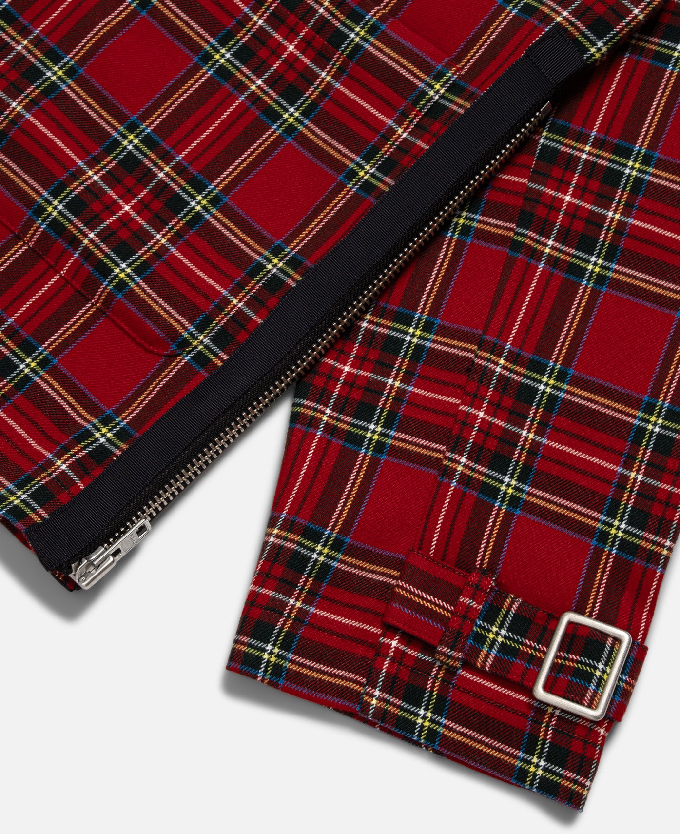 Chinese Plaid Jacket (Red)