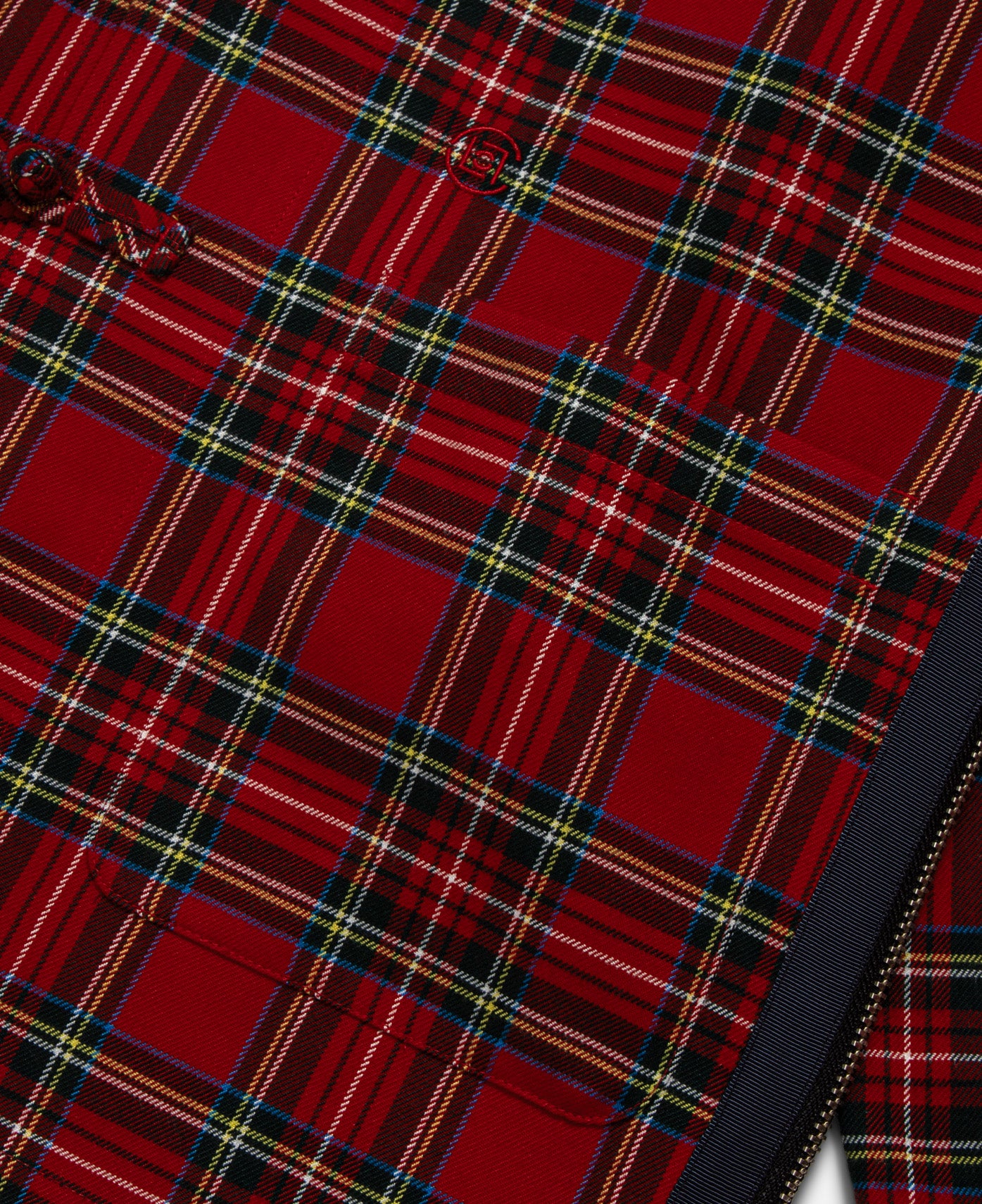 Chinese Plaid Jacket (Red)