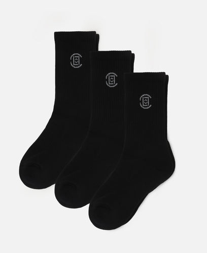 CLOT Jacquard Logo Socks (Black)