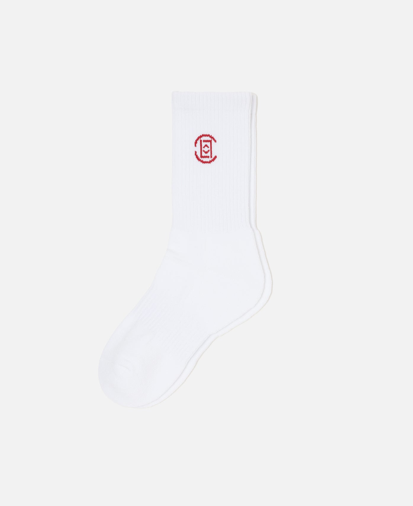 CLOT Jacquard Logo Socks (White)
