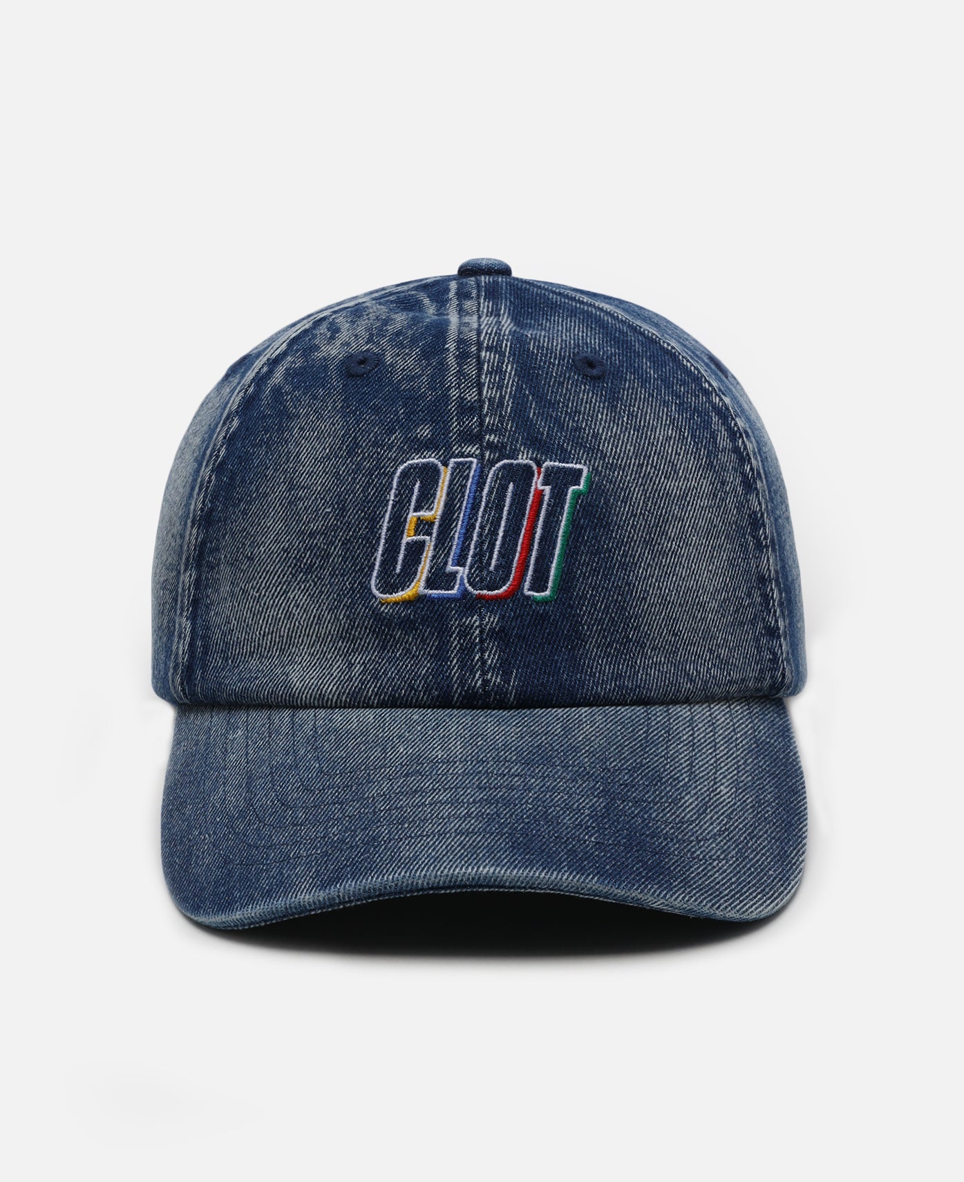 Color Logo Denim Cap (Blue)