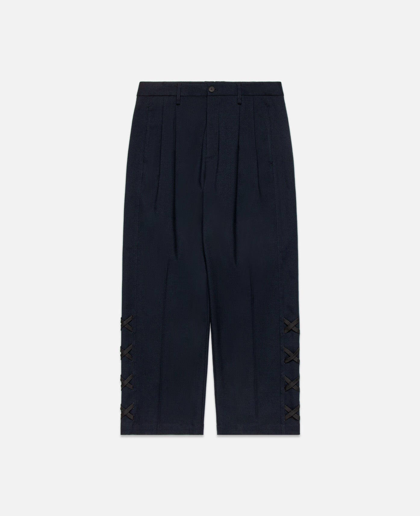 Crisscrossed Pants (Navy)