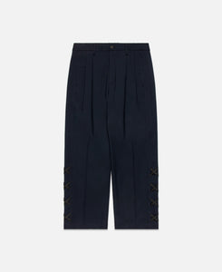 Crisscrossed Pants (Navy)