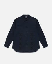 Crisscrossed Shirt (Navy)