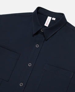 Crisscrossed Shirt (Navy)