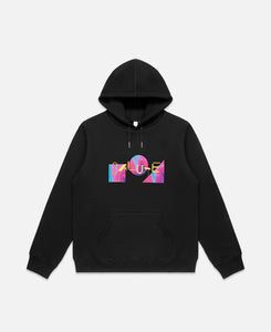 Cut Out Logo Hoodie (Black)