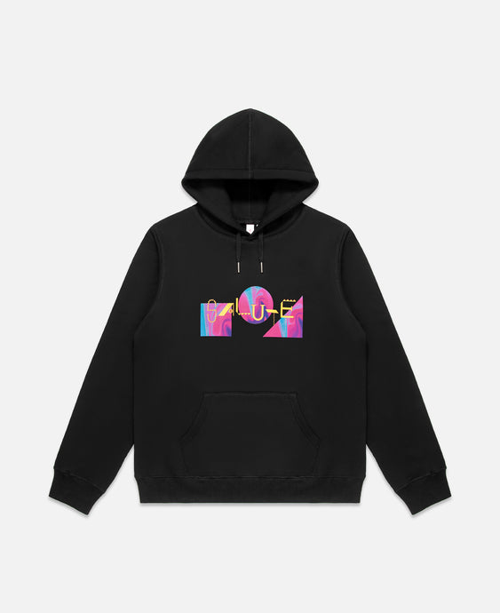 Cut Out Logo Hoodie (Black)