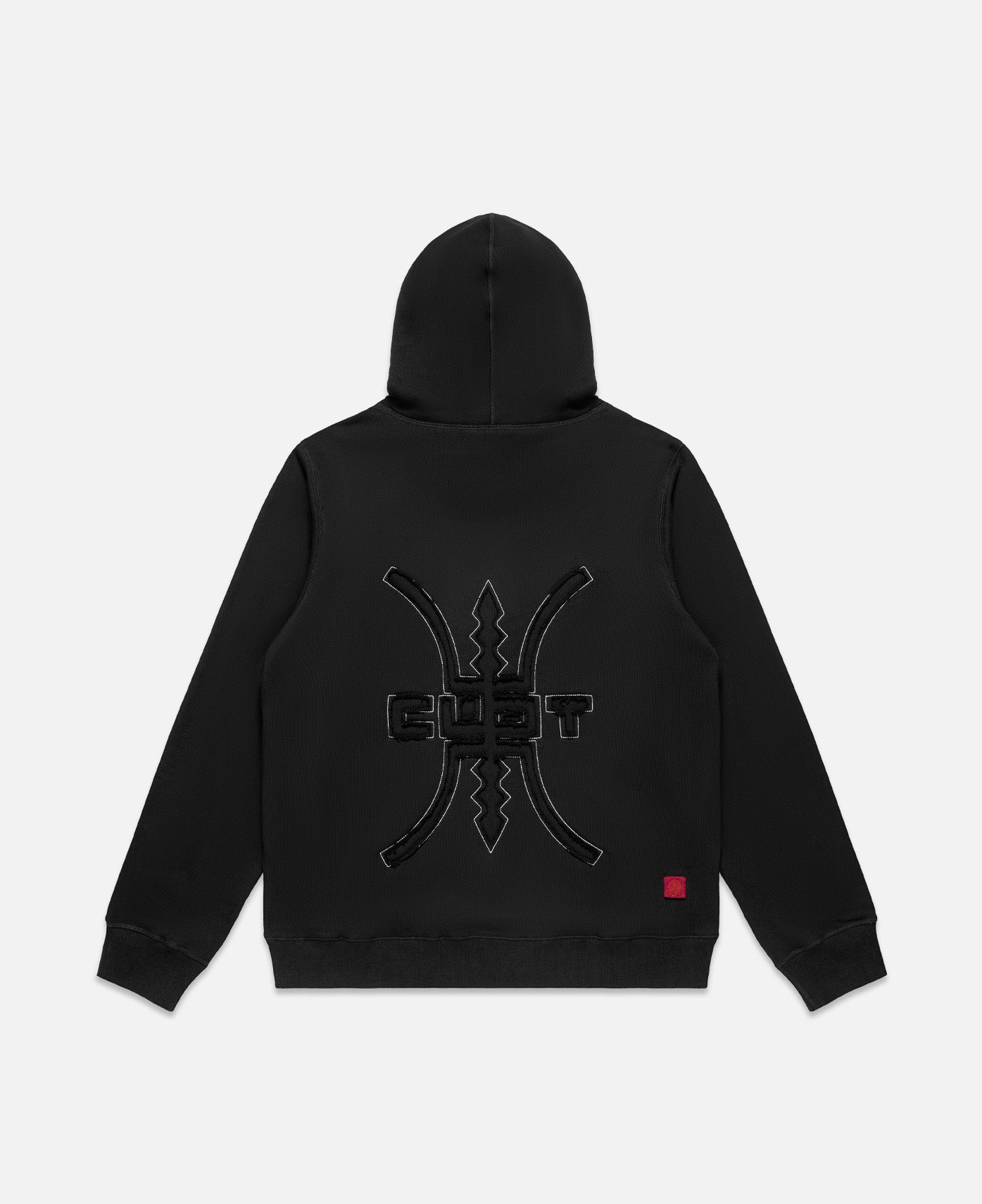 Cut Out Logo Hoodie (Black)