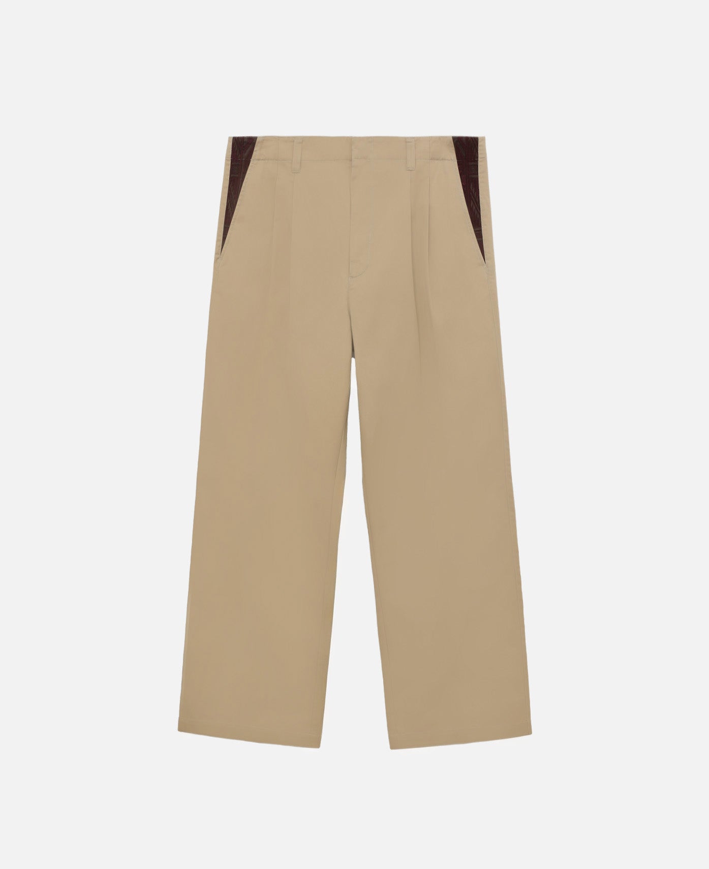 Embroidered Chino Pants (Beige)