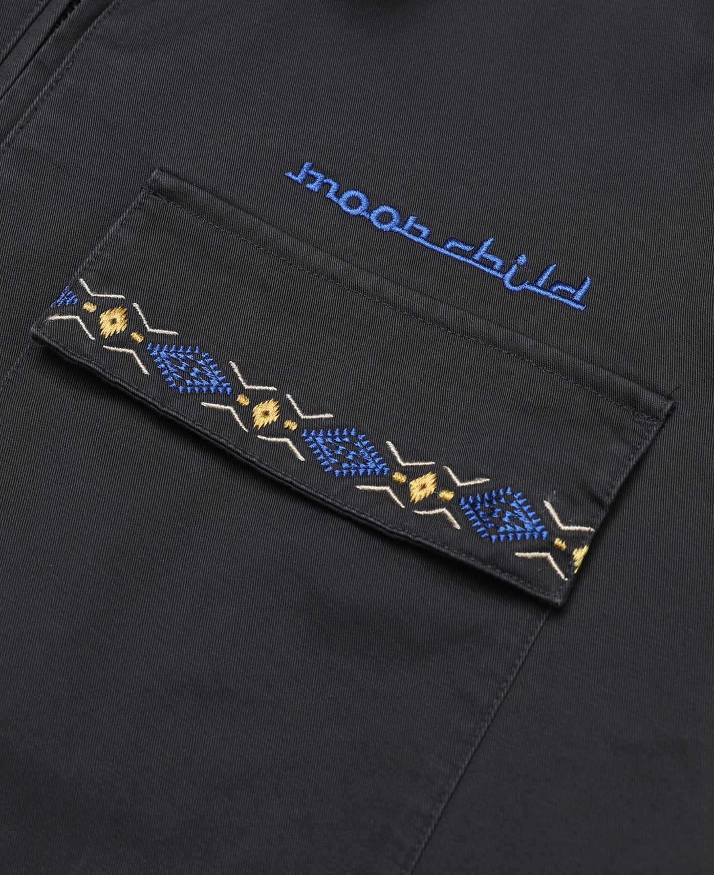 Embroidered Chore Jacket (Grey)