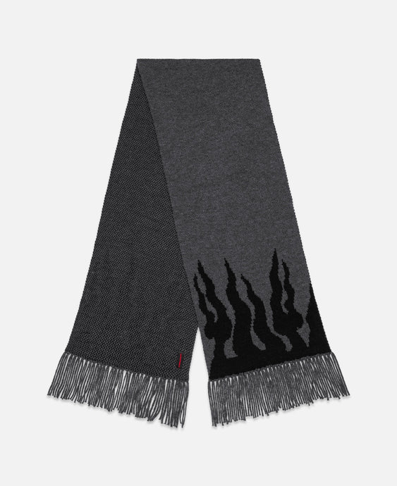 Flame Knit Scarf (Grey)