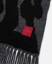 Flame Knit Scarf (Grey)