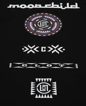 Moon Child Print T-Shirt (Black)