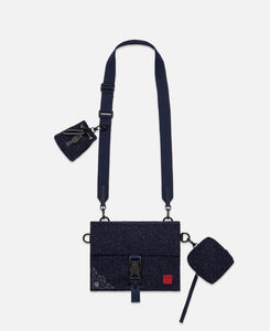 Multi Pouch Cross Body Bag (Black)