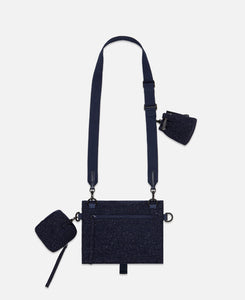 Multi Pouch Cross Body Bag (Black)