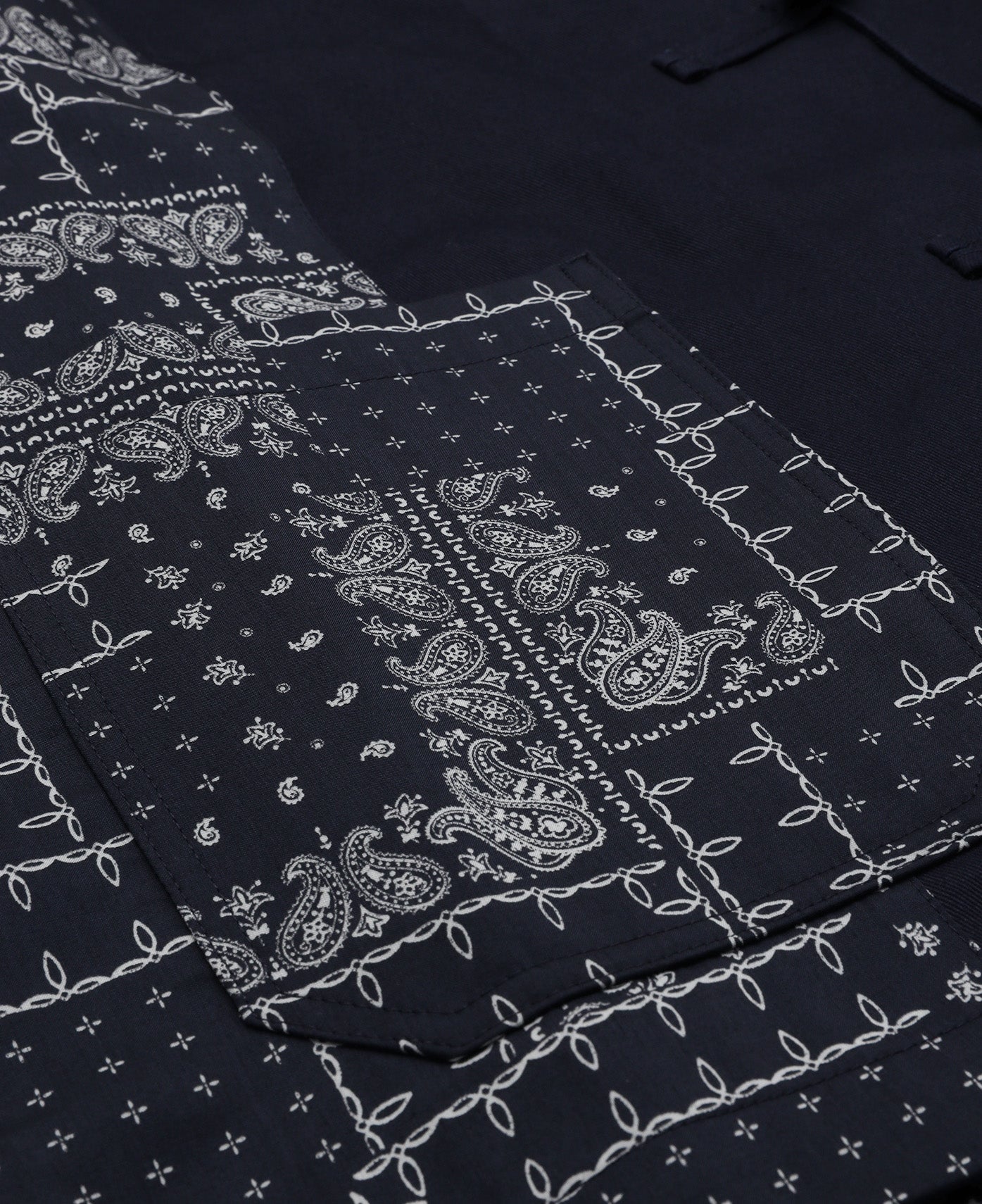 Paisley Chinese Shirt (Navy)