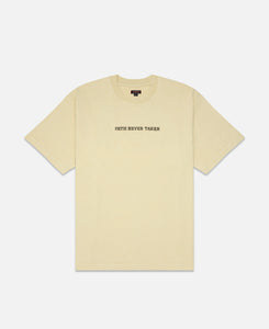 Path Never Taken Heavy Washed T-Shirt (Beige)