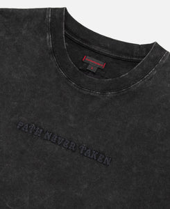 Path Never Taken Heavy Washed T-Shirt (Black)