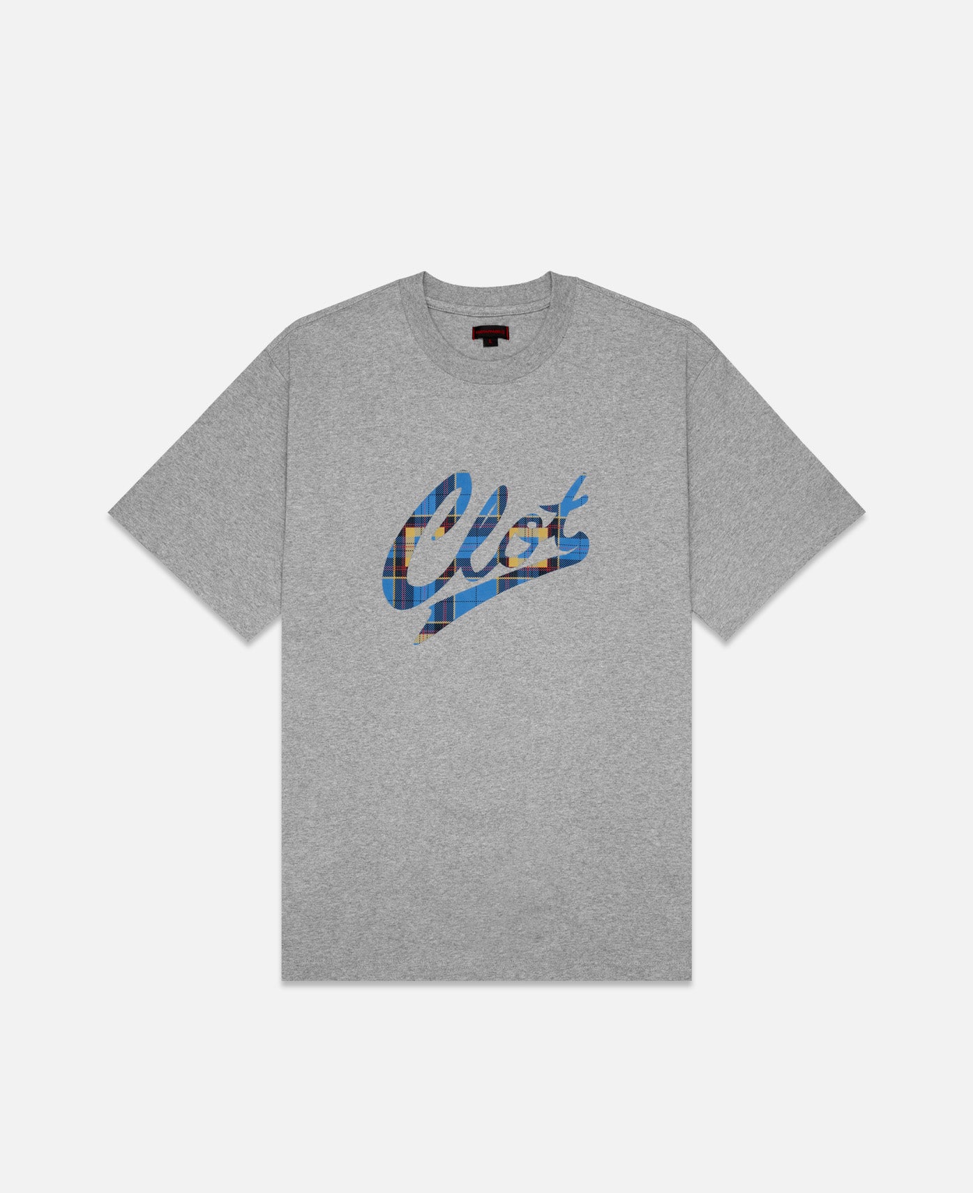 Plaid Logo T-Shirt (Grey)