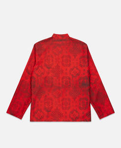 Printed Silk Shirt (Red)