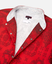 Printed Silk Shirt (Red)