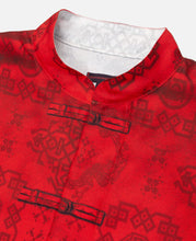 Printed Silk Shirt (Red)