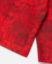 Printed Silk Shirt (Red)