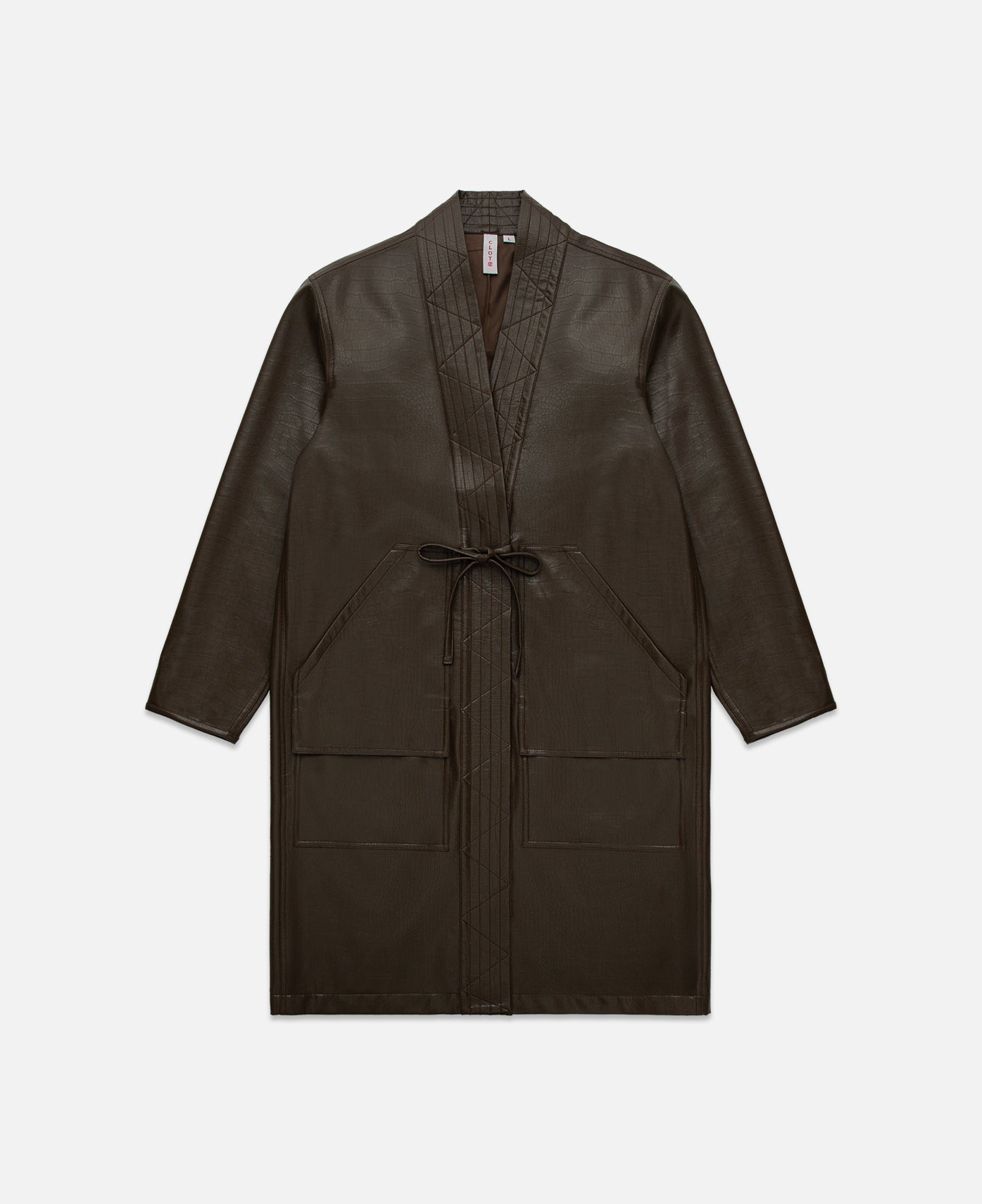 Leather Kimono (Brown)