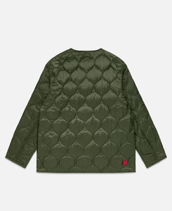 Quilted Chinese Jacket (Olive)