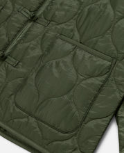 Quilted Chinese Jacket (Olive)