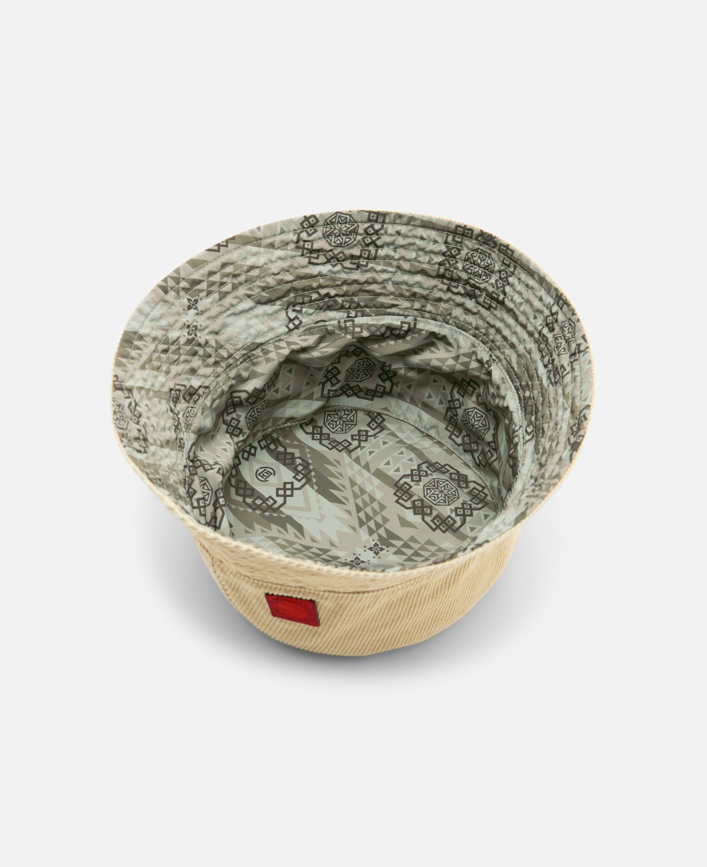 Reversible Corduroy Bucket Hat (Beige)