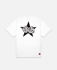 Star Print "Every Choice Is Wrong" T-Shirt (White)