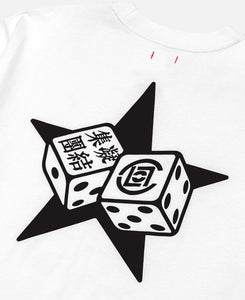 Star Print "Every Choice Is Wrong" T-Shirt (White)