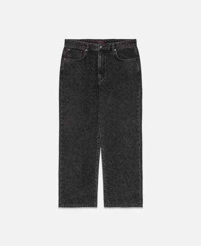 Straight Leg Jeans (Black)