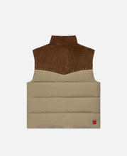 Studded Down Gilet (Beige)