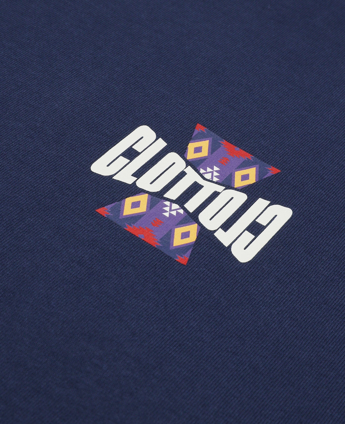 Trapezoid Pattern T-Shirt (Navy)