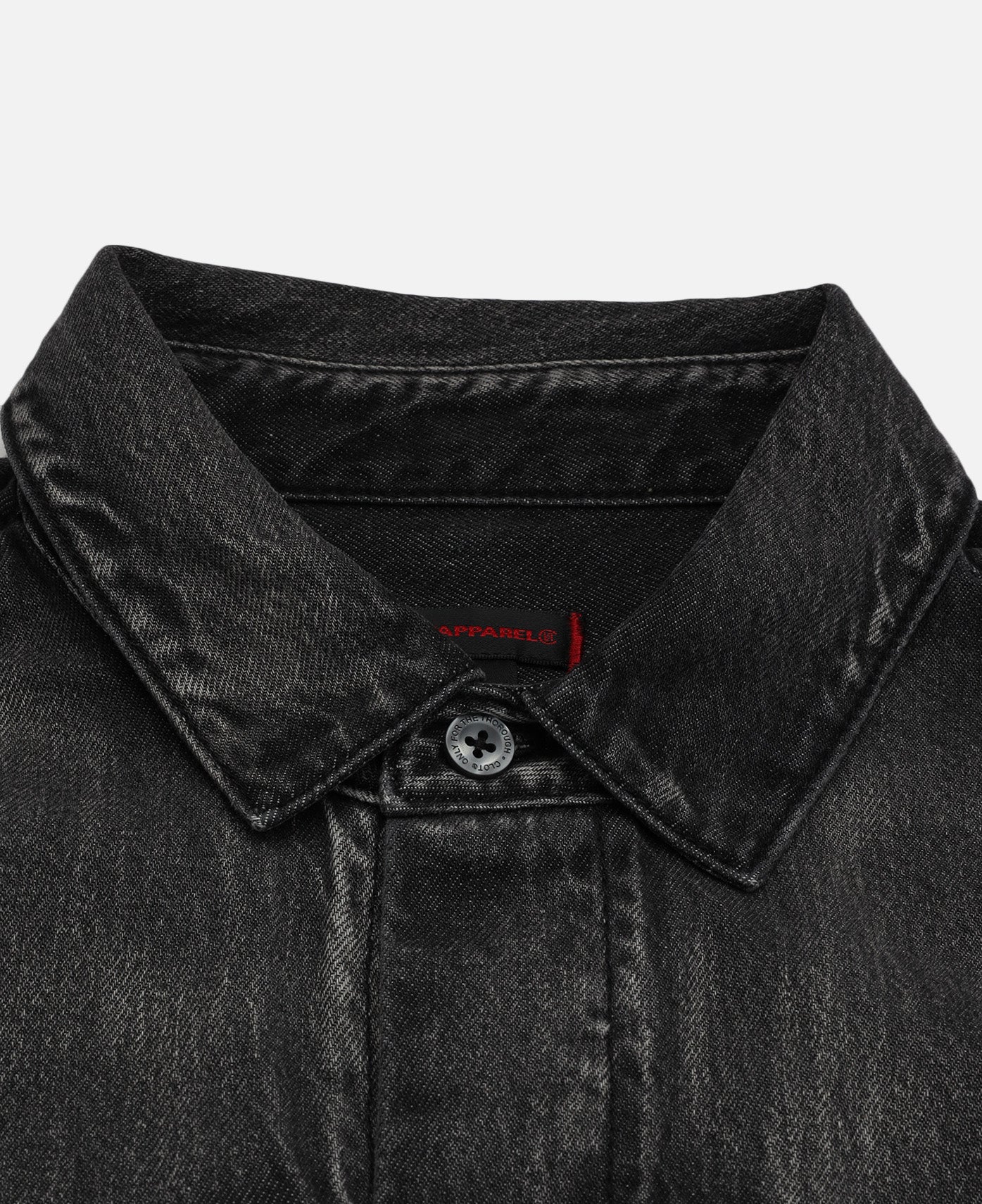 Washed Chinese Shirt (Black)