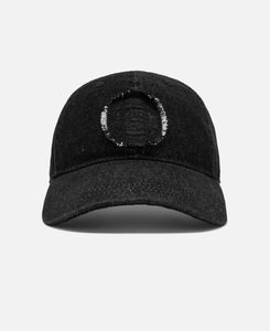 Washed Denim Cap (Black)