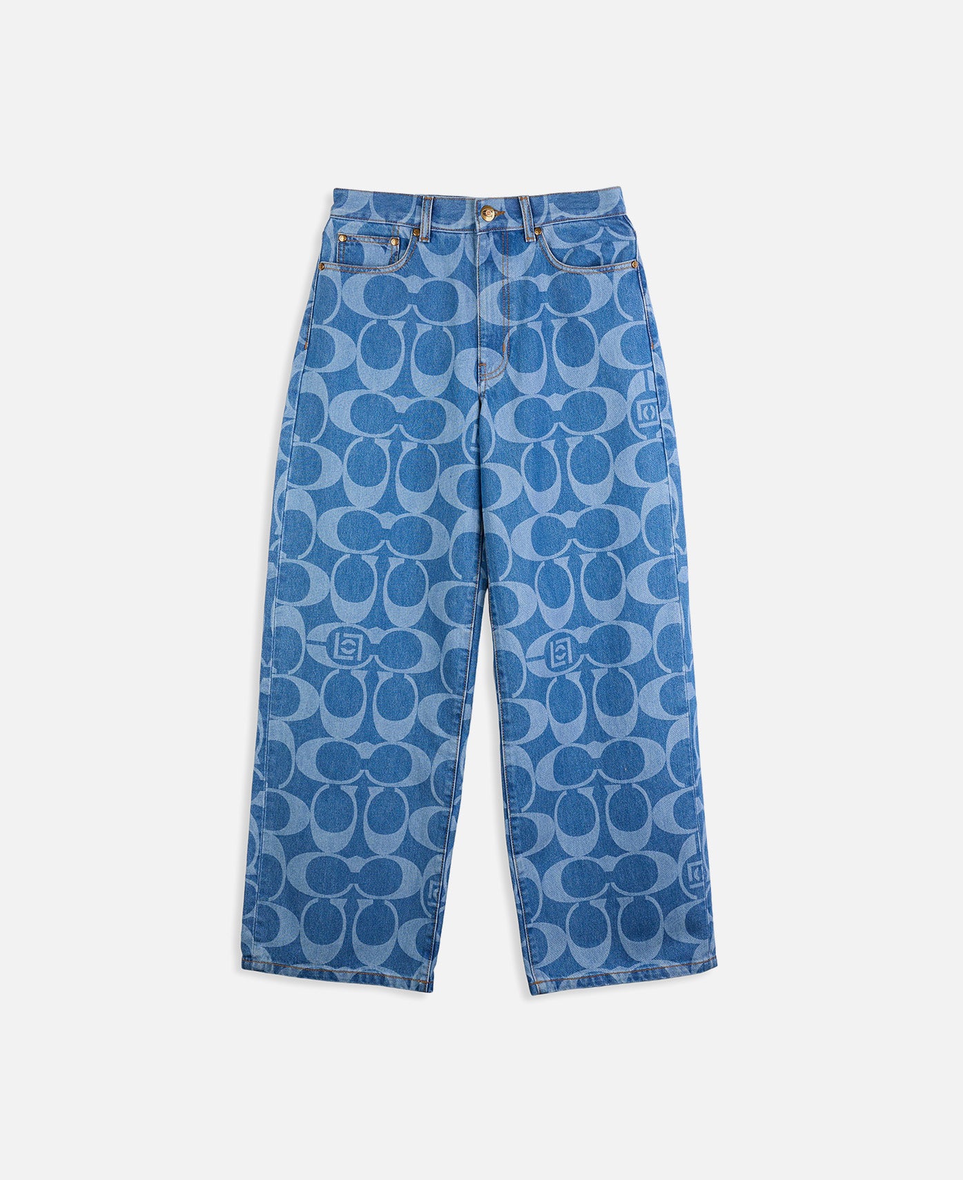 Coach Clot Signature Baggy Jeans (Indigo)