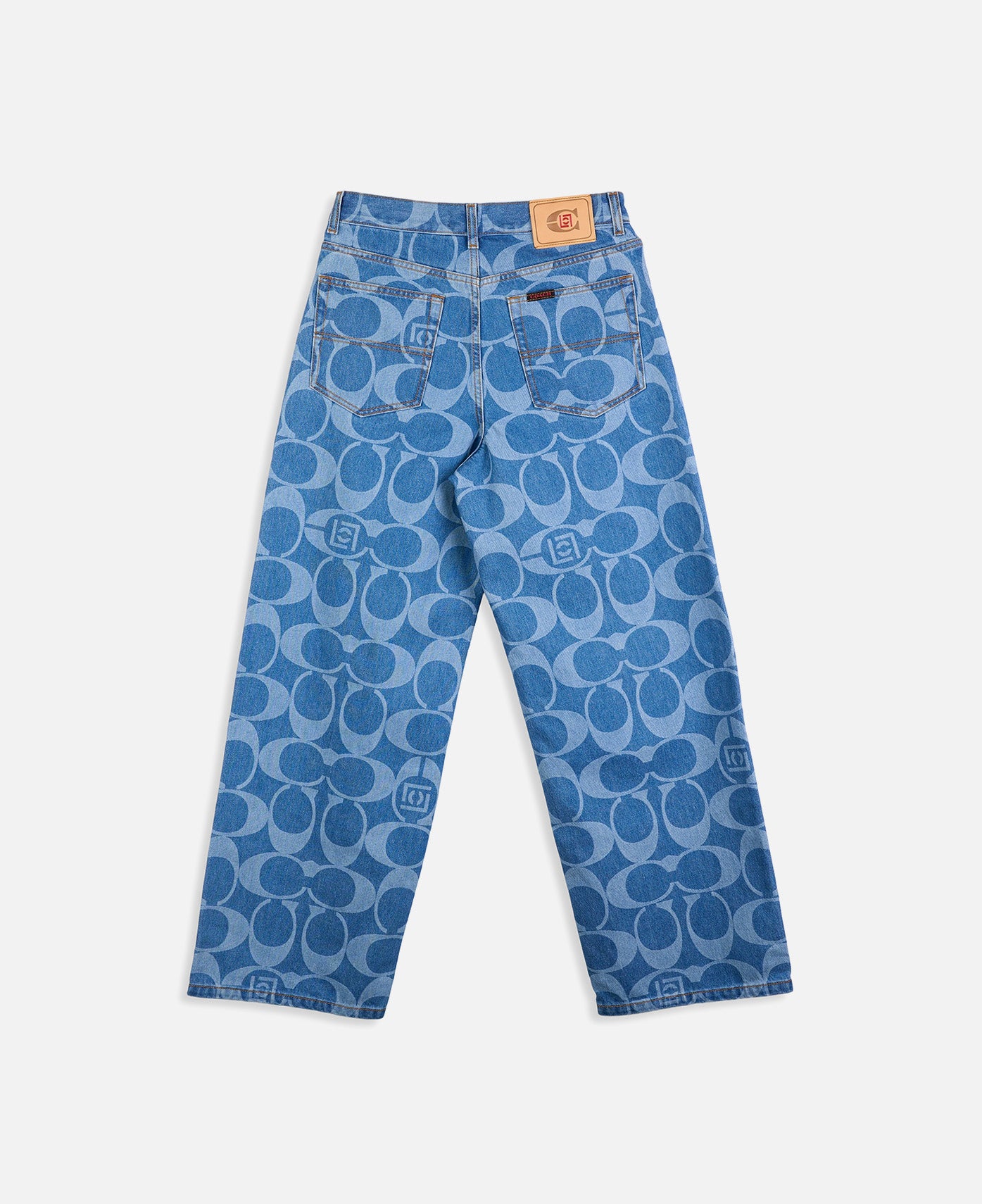 Coach Clot Signature Baggy Jeans (Indigo)