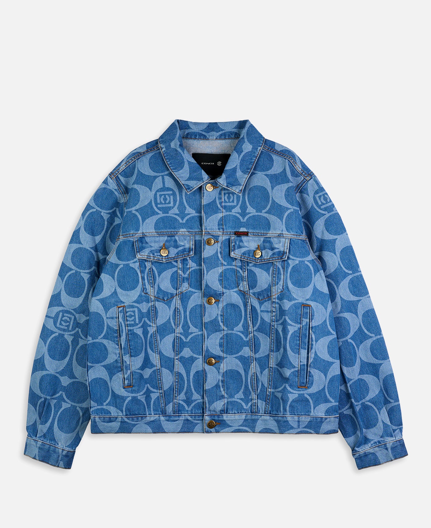 Coach Clot Denim Trucker Jacket (Indigo)