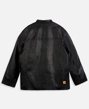 Coach Clot Knot Front Leather Jacket (Black)