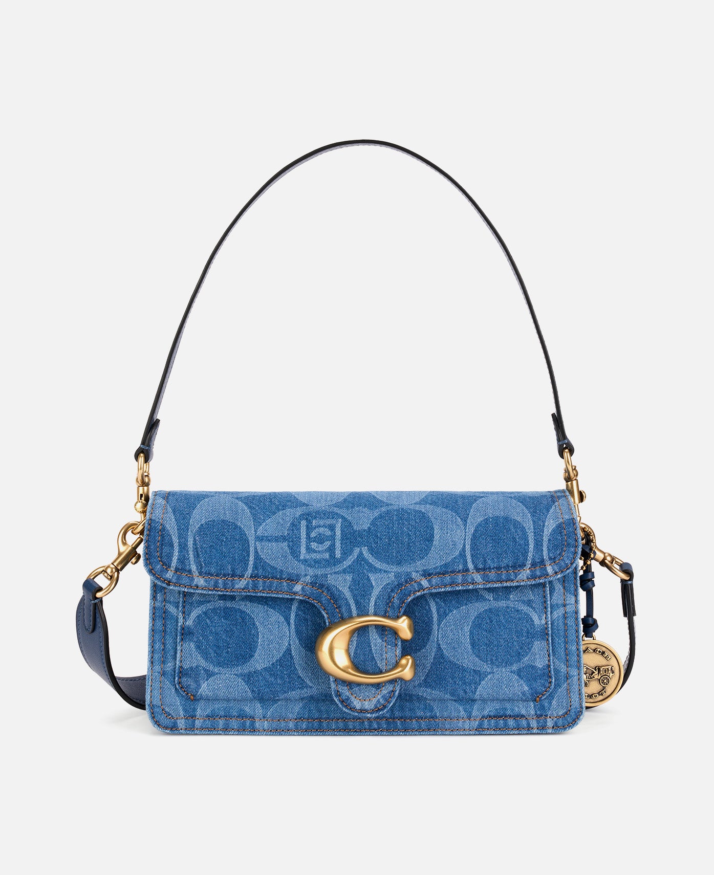 CLOT x COACH - Maxi Sig C Denim Tabby Shoulder Bag 26 (Indigo