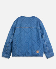 Coach Clot Quilted Denim Jacket (Indigo)