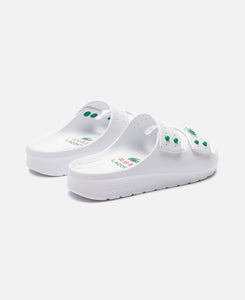 Serve Strap Slippers (White)