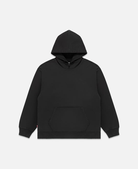 Chinese Button Fastening Hoodie (Black)