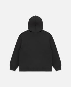 Chinese Button Fastening Hoodie (Black)