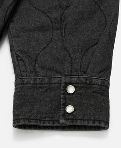 Padded Western Shirt (Black)